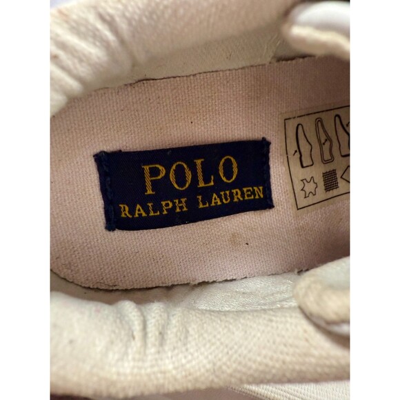 Polo Ralph Lauren Baby Crib Shoes Girls Vintage Box White Pink Size 4 - Picture 6 of 16